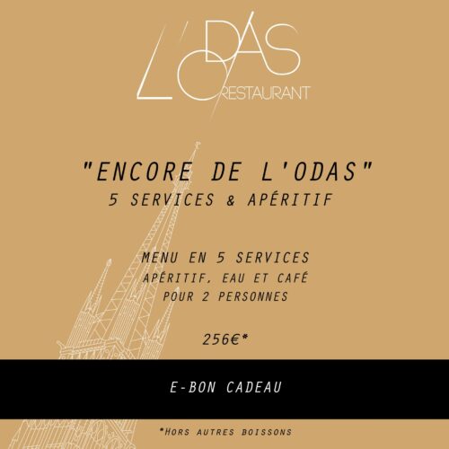 Carte cadeau L'Odas, restaurant gastronomique Rouen
